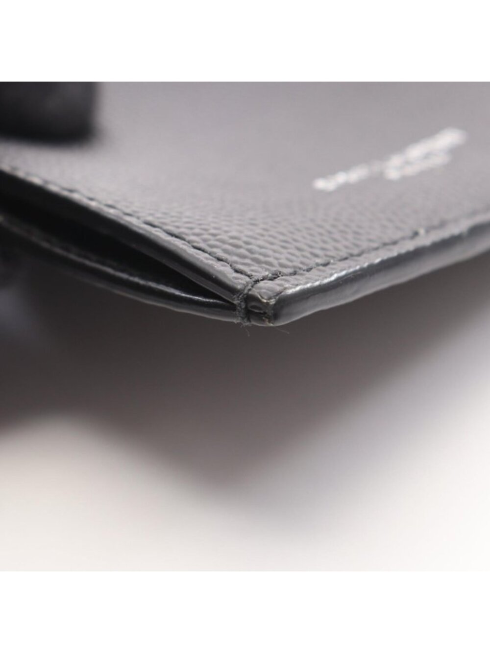 Saint Laurent Paris Coin Purse Fragment Zip Pouch Black Leather Case - Picture 5 of 7